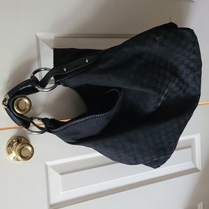 COPY - Black Gucci Logo Horsebit Hobo